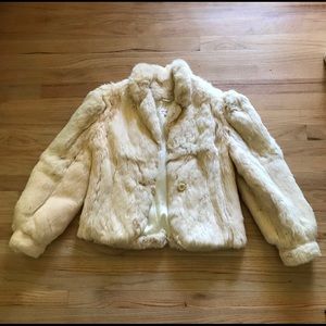 Authentic Rabbit Fur Coat Small